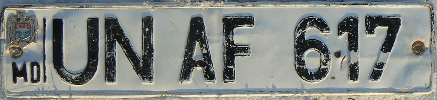  Current normal series (1992 - ), UN = Ungheni