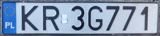 Current normal series (2000 up), C= Kujawy-pomorze province G = Grudziądz town, W = Mazowsze province M = Mińsk Mazowiecki,  K = Malopolska province R = Kraków, PO = Wielkopolska province O = Poznań town, W = Mazowsze province E = Warszawa Mokotów,  K = Malopolska province R = Kraków