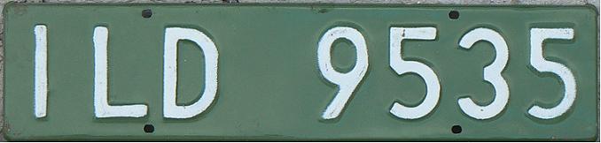 Former series (1976-2000), I (white on green) = foreigners not of diplomatic status, LD = Łódź