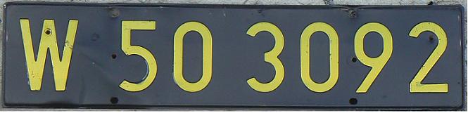 Former temporary series (1981-2000), also used for export, W 5 = Toruń