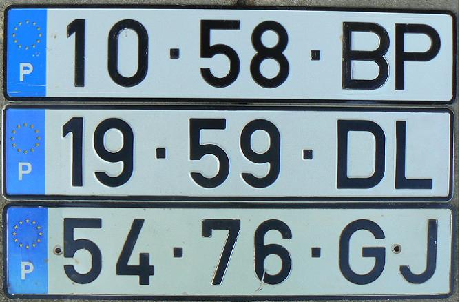 Current / former normal series (1992 - 1998), uncoded