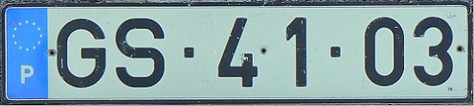 Former normal series (1937 - 1992), officially remade in 1992 style (black on white), GS = issued from Lisboa, 2nd allocation (originally in 1973-83) 