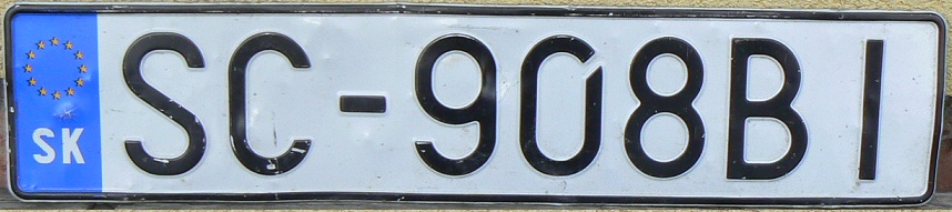 Former normal series (1997 -2023), 2005 - 2006 with hyphen, SC = Senec 