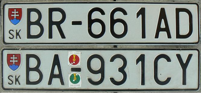 Former normal series (1997 - 2023), prior to 2005 without Euroband, BR = Brezno, BA = Bratislava 