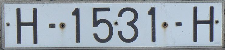 Former normal series (1972 - 2000), original style prior to 1987, H = Huelva, issued about 1985