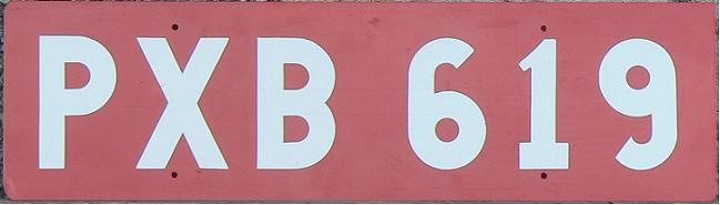 Old personal import series (1993 - 2001), after import formalities had been completed the same registration was retained on a permanent basis in normal colours, PXB issued in 1998/99