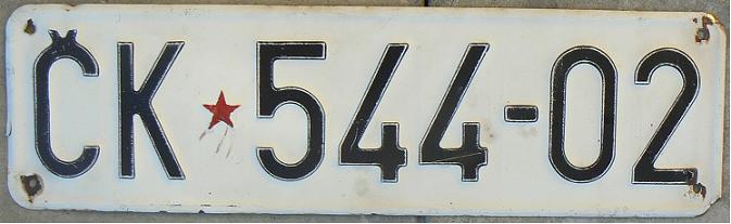 Final normal series (1961 - 1991-98), ČK = Čakovec, CROATIA