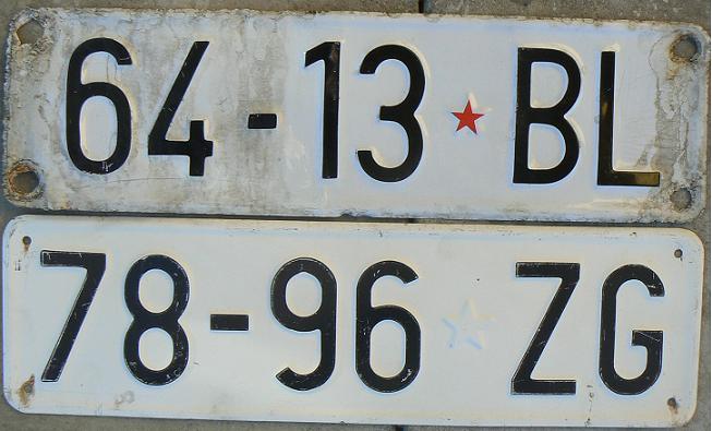  Final trailer series (1961 - 1991-98), BL = Banja Luka (BOSNIA AND HERZEGOVINA), ZG = Zagreb (CROATIA) 