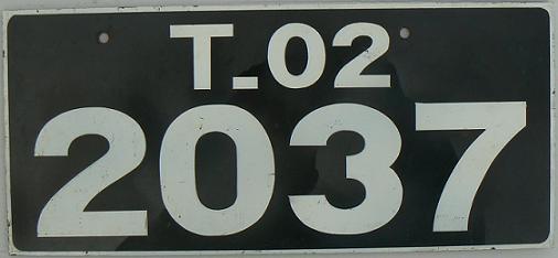 Former normal series (1998 - 2003), T = Malé island (?), 02 = cars