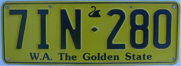 Former normal series (1985 - 1992), optional slogan, 7IN issued in 1987, Perth (centrally issued)