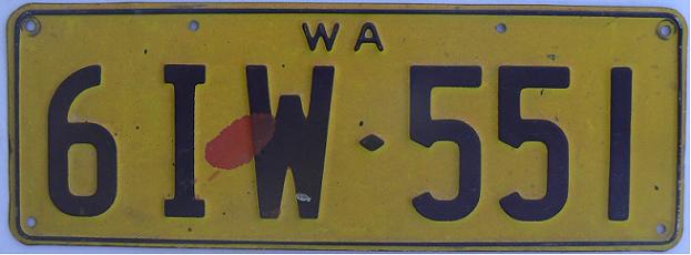 Former normal series (1978 - 1985), 6IW issued in about 1982/83, Perth (centrally issued)