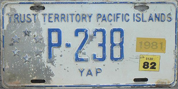 Yap, old normal series (1972 - 1981), pre-independence era (Trust Territory of the Pacific Islands)