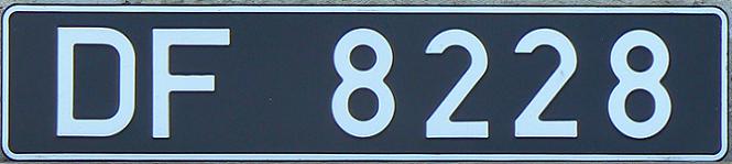 Current series, DF = German Forces, 6000-9999 block = Eurocorps (1999 - )